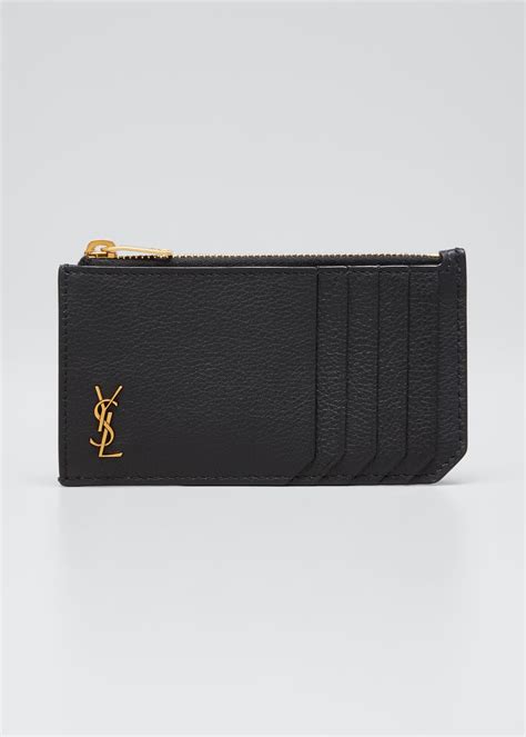 ysl tiny monogram credit card wallet